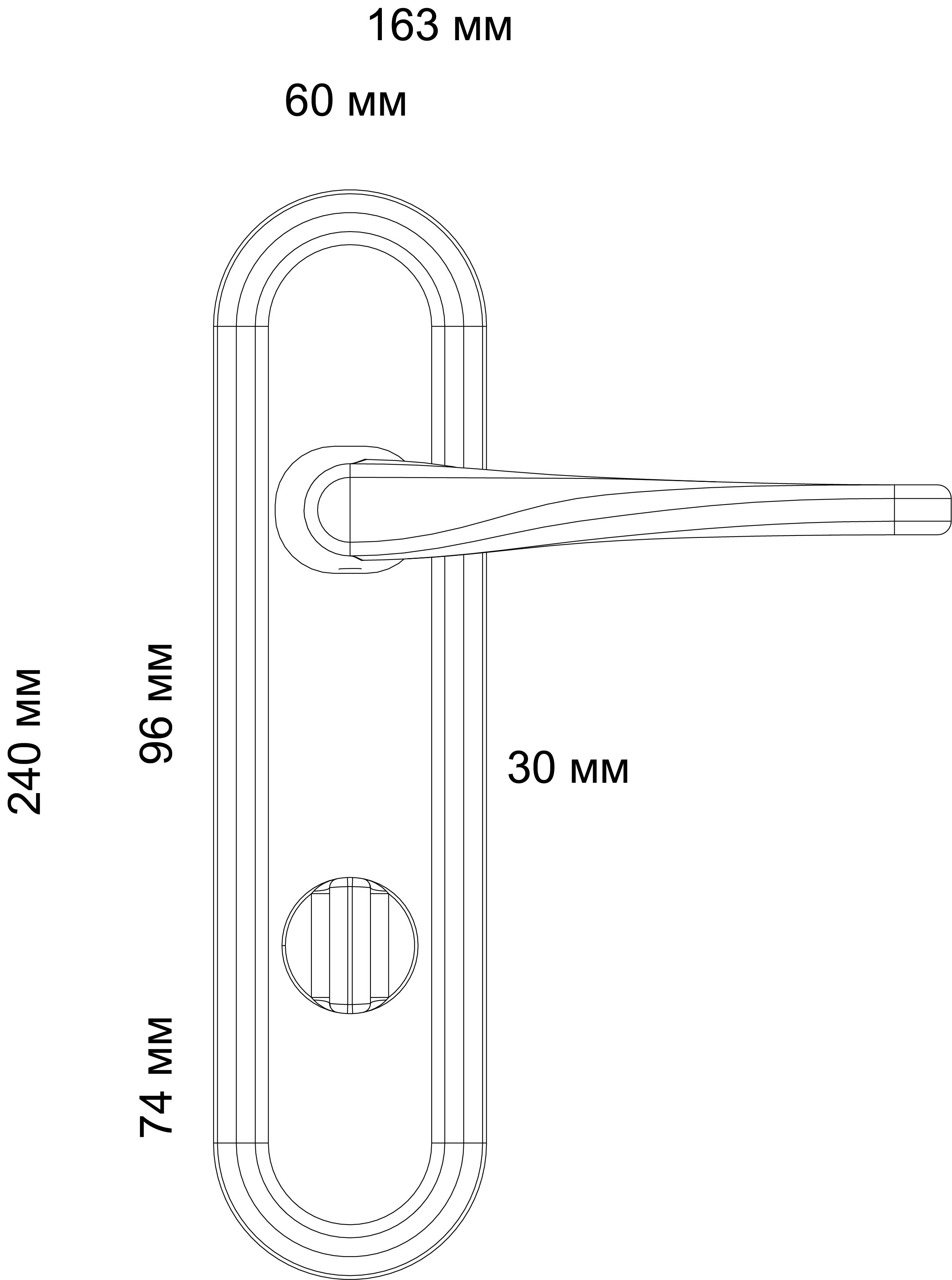 Ручка дверная THE OLYMPICS PLR WF на планке, цвет Зимняя стужа/Winter Frost фото фурнитура Хабаровск