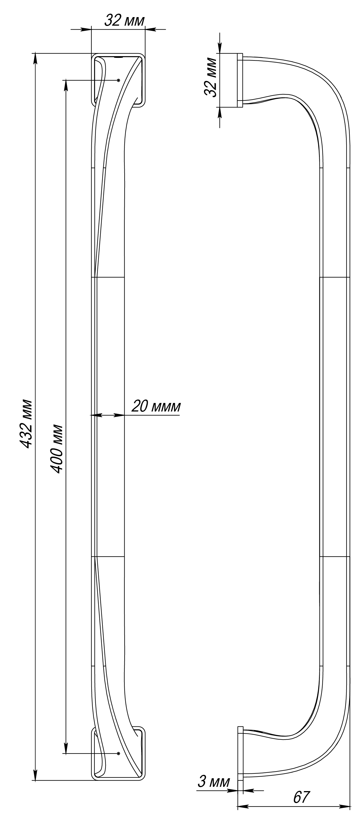 Ручка-скоба WD CONCERT HALL PH SST, цвет Летняя гроза/Summer Storm фотомореллиХабаровск