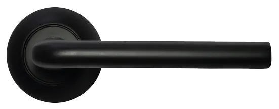 КОЛОННА, ручка дверная MH-03 BL, цвет - черный фото купить в Хабаровске