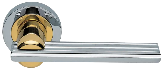 ORCHIDEA R2 COT, ручка дверная, цвет - глянцевый хром/золото фото купить Хабаровск