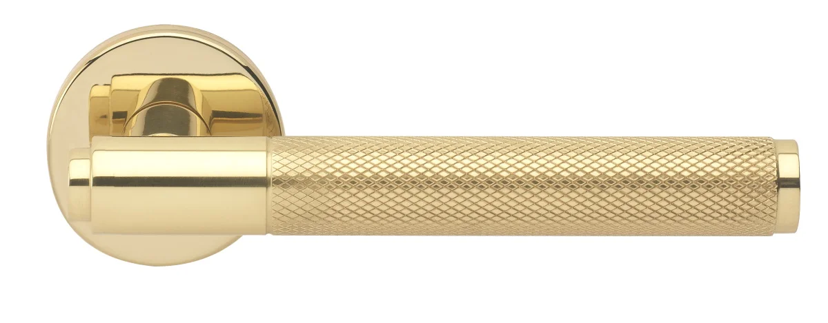 BRIDGE R6 OTL, ручка дверная с усиленной розеткой, цвет -  золото фото купить Хабаровск