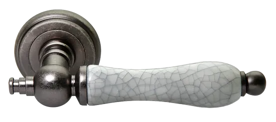 MART, ручка дверная MH-42-CLASSIC OMS/GR, цвет - старое мат.серебро/серый фото купить Хабаровск