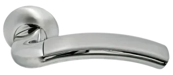 ПАЛАЦЦО, ручка дверная MH-02 SN/CP, цвет - бел. никель/хром