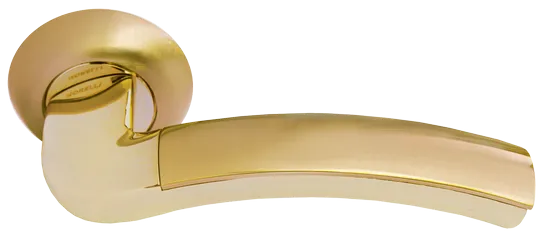 ПАЛАЦЦО, ручка дверная MH-02 SG/GP, цвет - мат.золото/золото фото купить Хабаровск