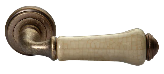 UMBERTO, ручка дверная MH-41-CLASSIC OMB/CH, цвет-старая мат.бронза/шампань фото купить Хабаровск