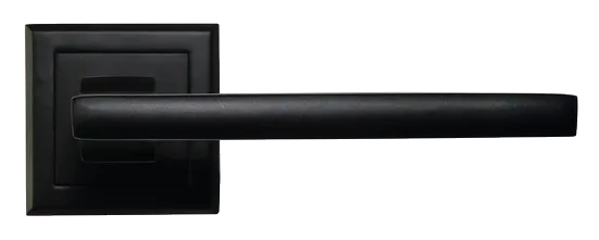 PANTS, ручка дверная на квадратной накладке MH-35 BL-S, цвет - черный фото купить в Хабаровске