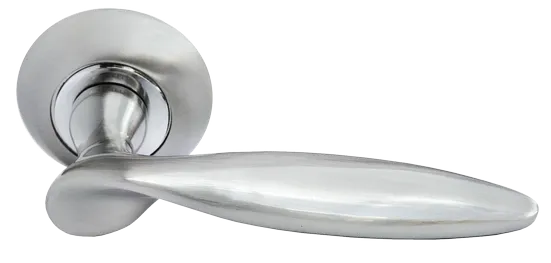 КУПОЛ, ручка дверная MH-09 SN, цвет - белый никель фото купить Хабаровск
