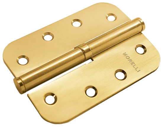 MSD-C 100X70X2.5 SG R, петля стальная скругленная правая без коронки, цвет - мат.золото фото купить Хабаровск