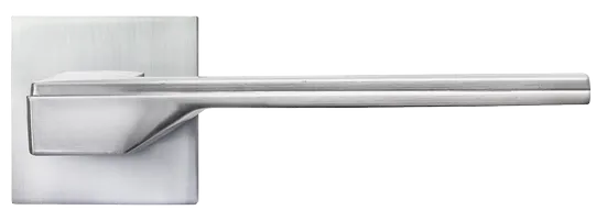 PIERRES, ручка дверная на квадратной накладке MH-49-S6 SC, цвет - матовый хром фото купить в Хабаровске