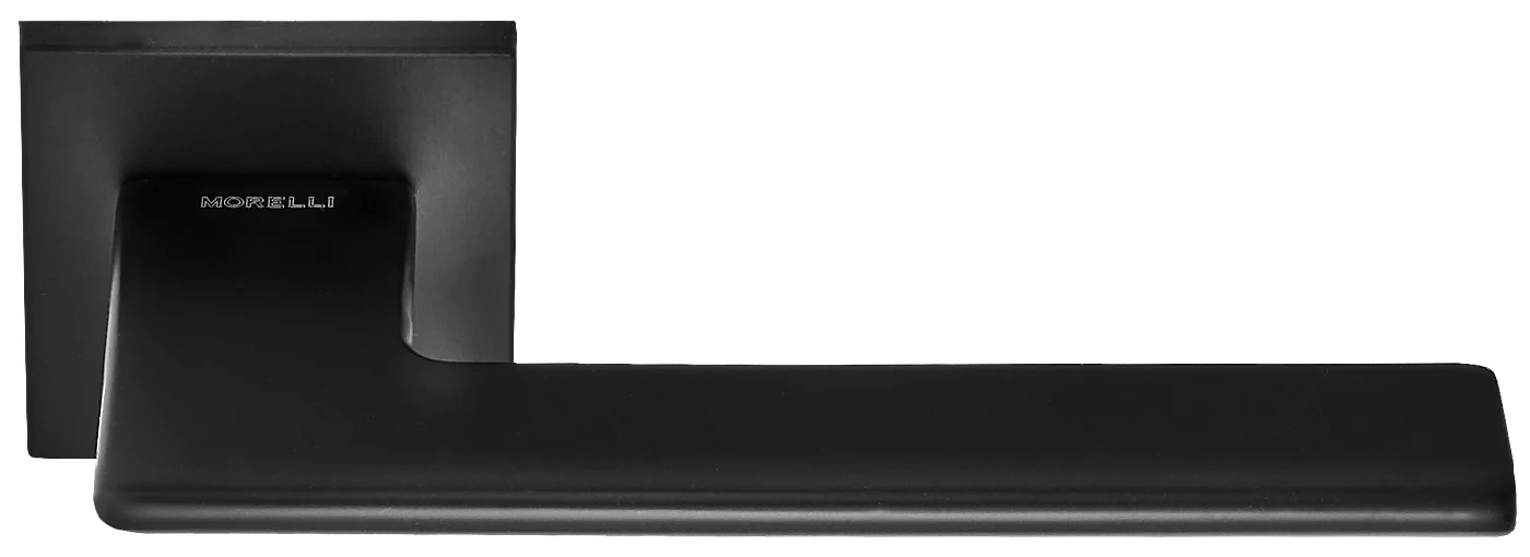 PLATEAU, ручка дверная на квадратной накладке MH-51-S6 BL, цвет - черный фото купить Хабаровск