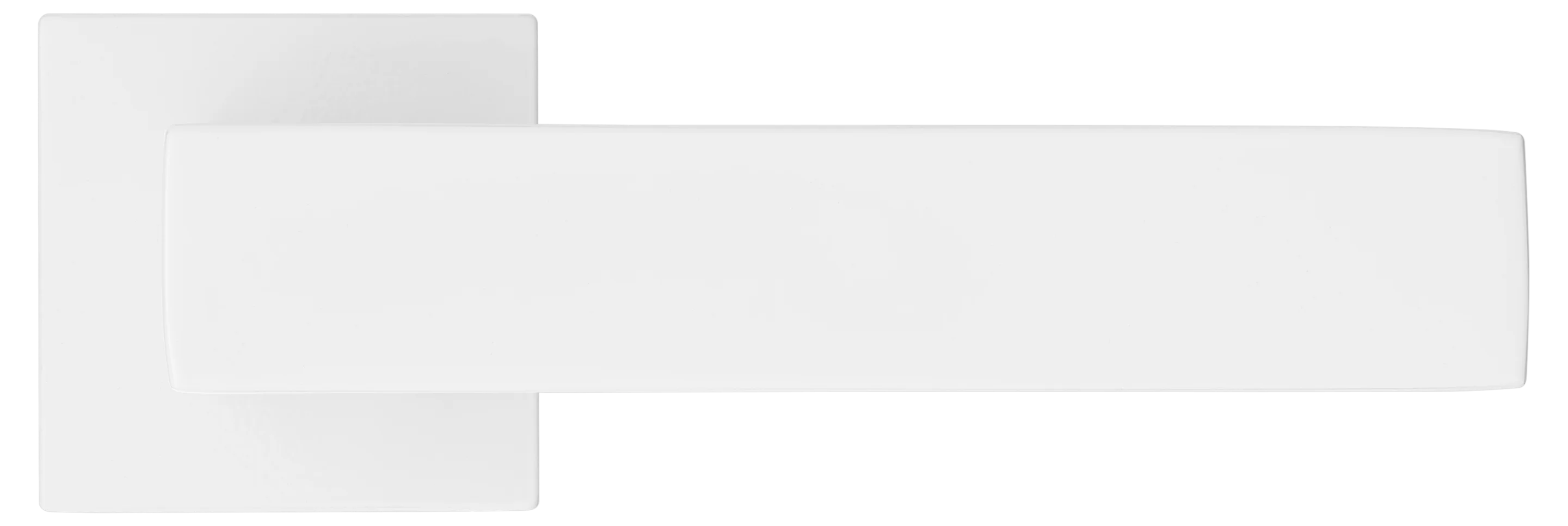 MIRA, ручка дверная на квадратной розетке MH-54-S6 W, цвет - белый фото купить в Хабаровске