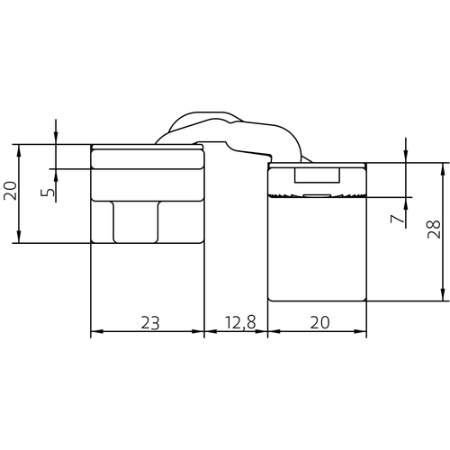 HH-19 B, скрытая петля, цвет - черный фото morelli Хабаровск