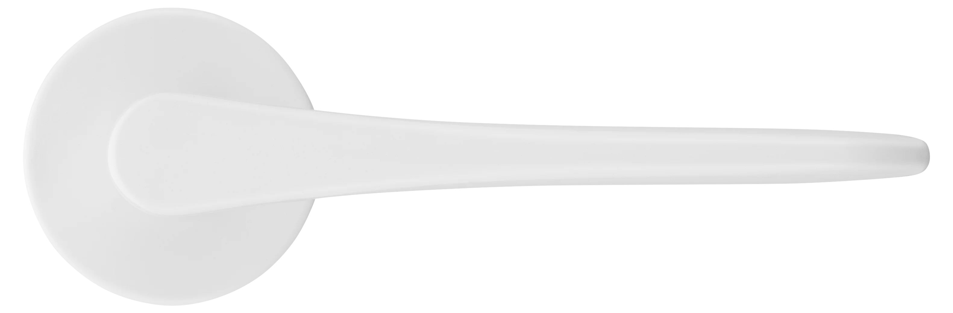 AULA R5 BIA, ручка дверная на розетке 7мм, цвет -  белый фото купить в Хабаровске
