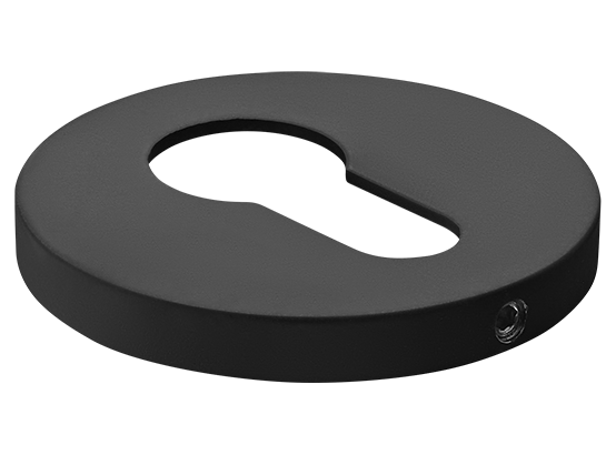 Накладка на ключевой цилиндр, на круглой розетке 6 мм, MH-KH-R6 BL, цвет - чёрный фото купить Хабаровск