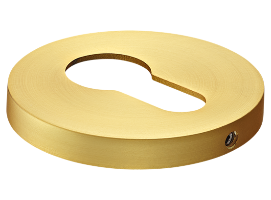 Накладка на ключевой цилиндр, на круглой розетке 6 мм, MH-KH-R6 MSG,  цвет - мат. сатинированное золото фото купить Хабаровск