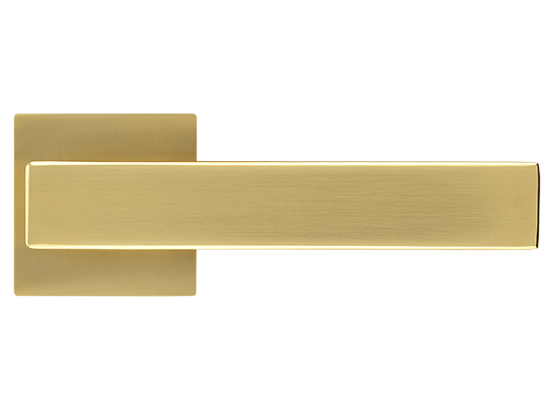 LOT ручка дверная на квадратной розетке 6 мм MH-56-S6 MSG, цвет - мат.сатинированное золото фото купить в Хабаровске